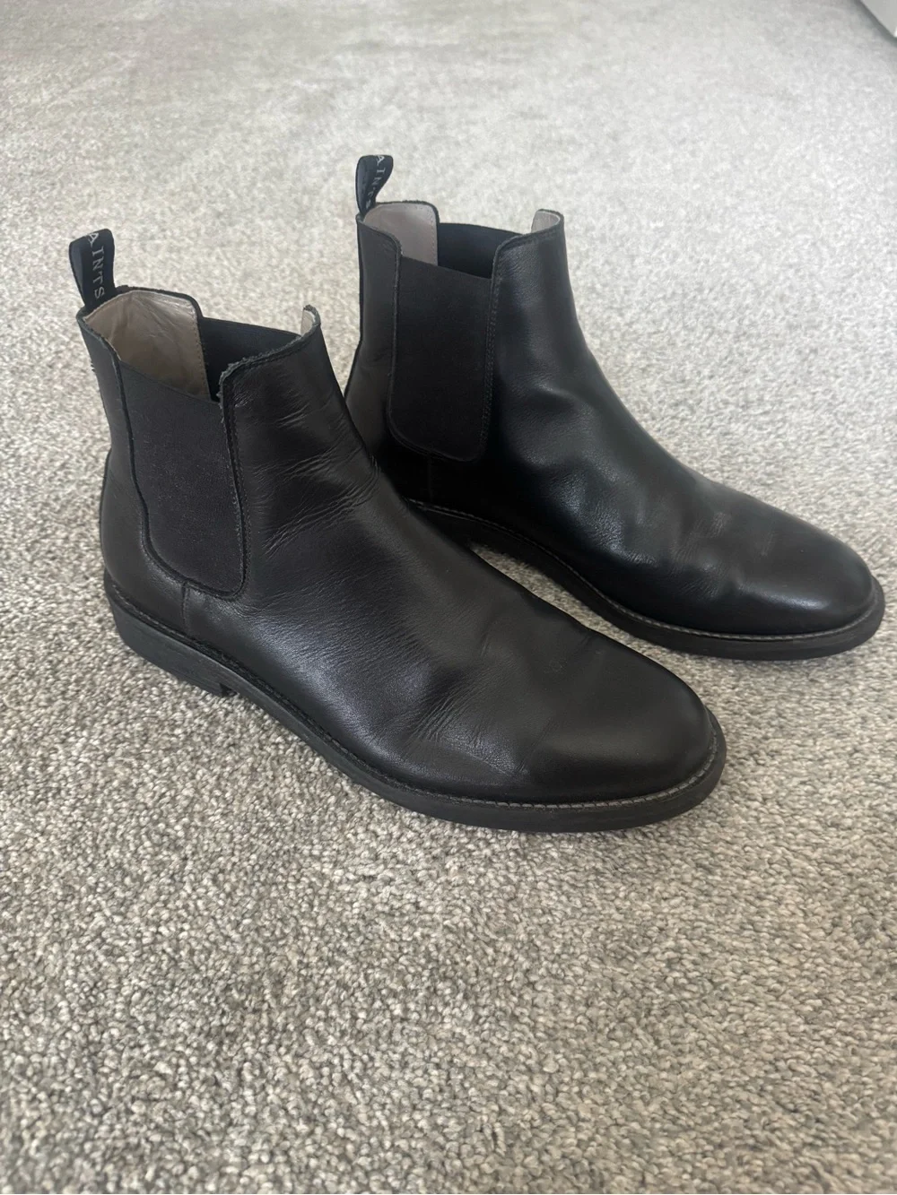 All Saints Men's Black Chukka Chelsea Boots